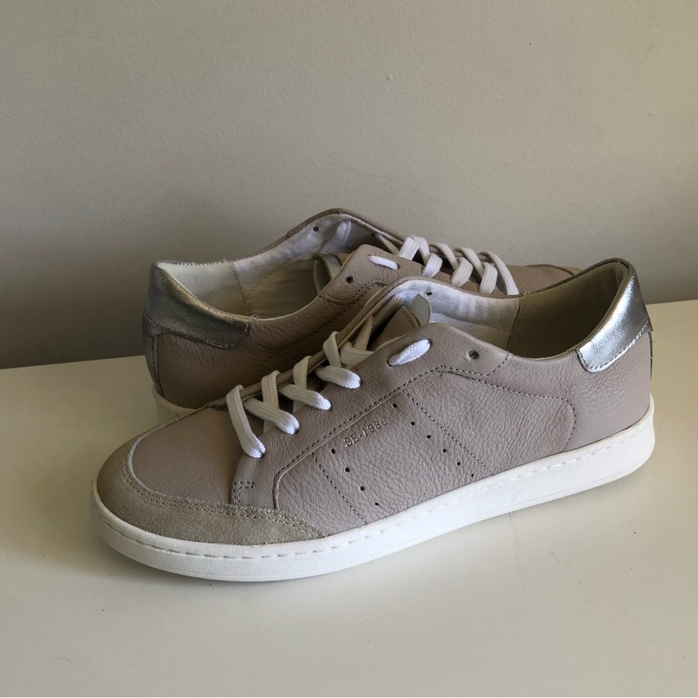 NEW Sam Edelman Josi Sneaker Silver Grey/Light Stone Women